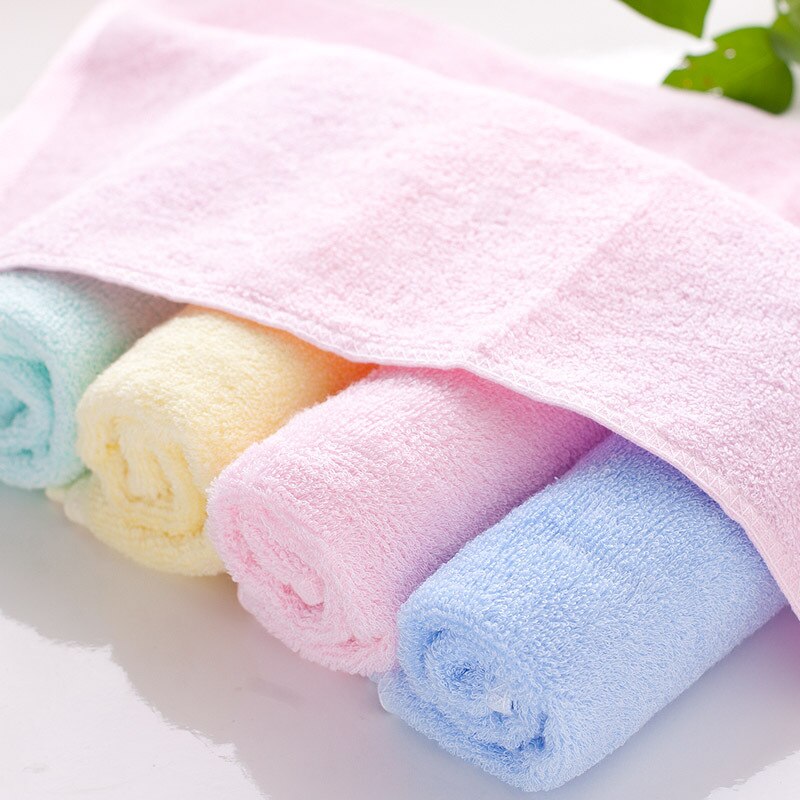 Bamboe Fiber Handdoek Effen Verdikking Kleine Mini Handdoek Baby Doekjes Quick Droge Handdoek Kinderen Badkamer Wassen Gezicht Handdoek