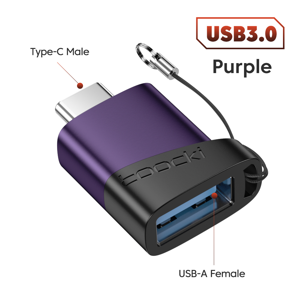 Toocki OTG Adapter Type C to USB Micro USB to Type C Adapter OTG USB to Type C Converter For Macbook Xiaomi Samsung Huawei OPPO: YELLOW