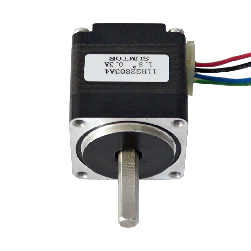 Mini step motor nema 11 28mm motor lichaamslengte 4.5N.cm houdmoment 0.6A huidige