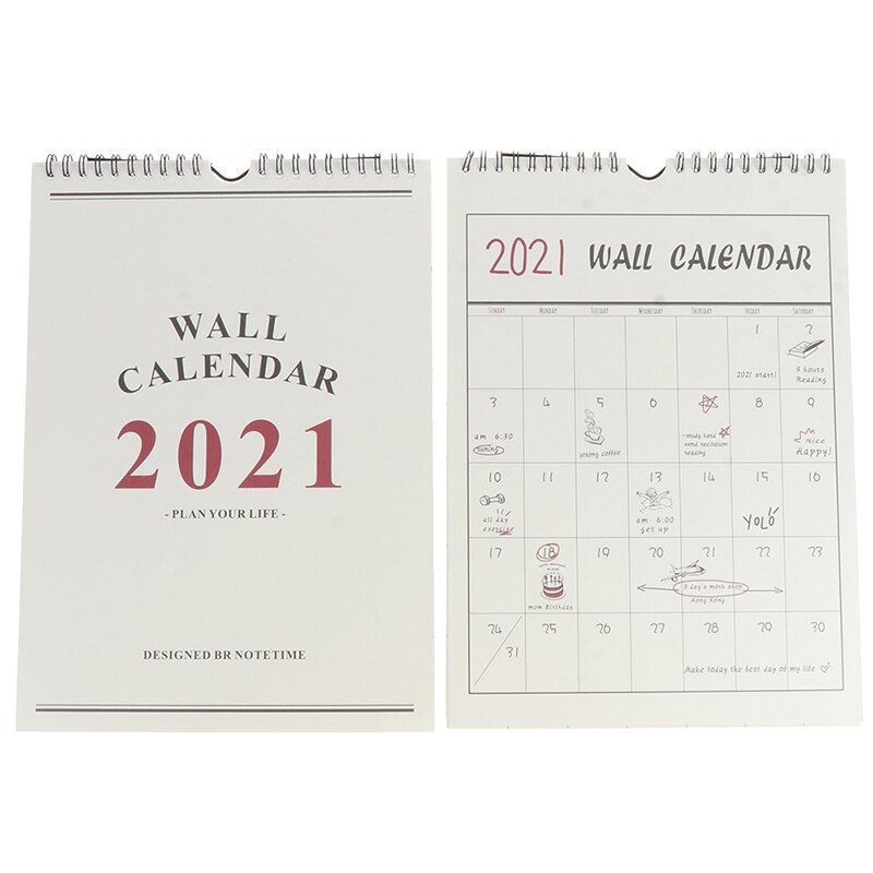 1PC Wall Calendar Agenda Organizer Home Office Hanging Wall Calendar