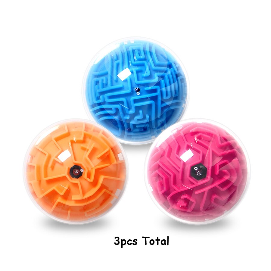 Maze 3D Balance Puzzles Brain Teasers Ball,Hard Challenges Gravity Memory Sequential Puzzles Education Puzzle Toys: 3 balls total