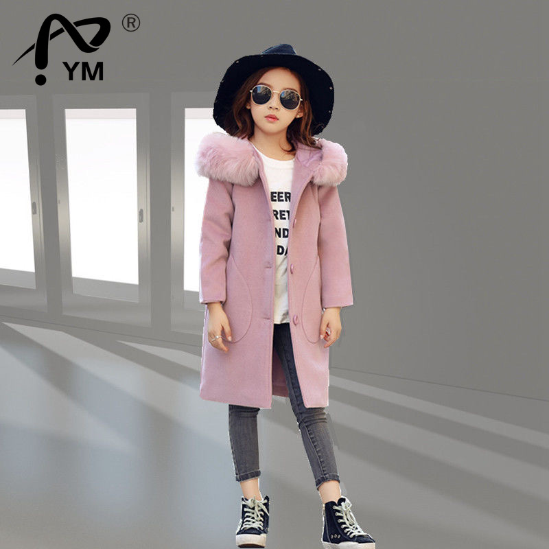 Nuove ragazze giacche invernali sezione lunga abbigliamento con cappuccio giacca a vento abiti primaverili cappotti di lana giacca per bambini capispalla autunno per ragazze