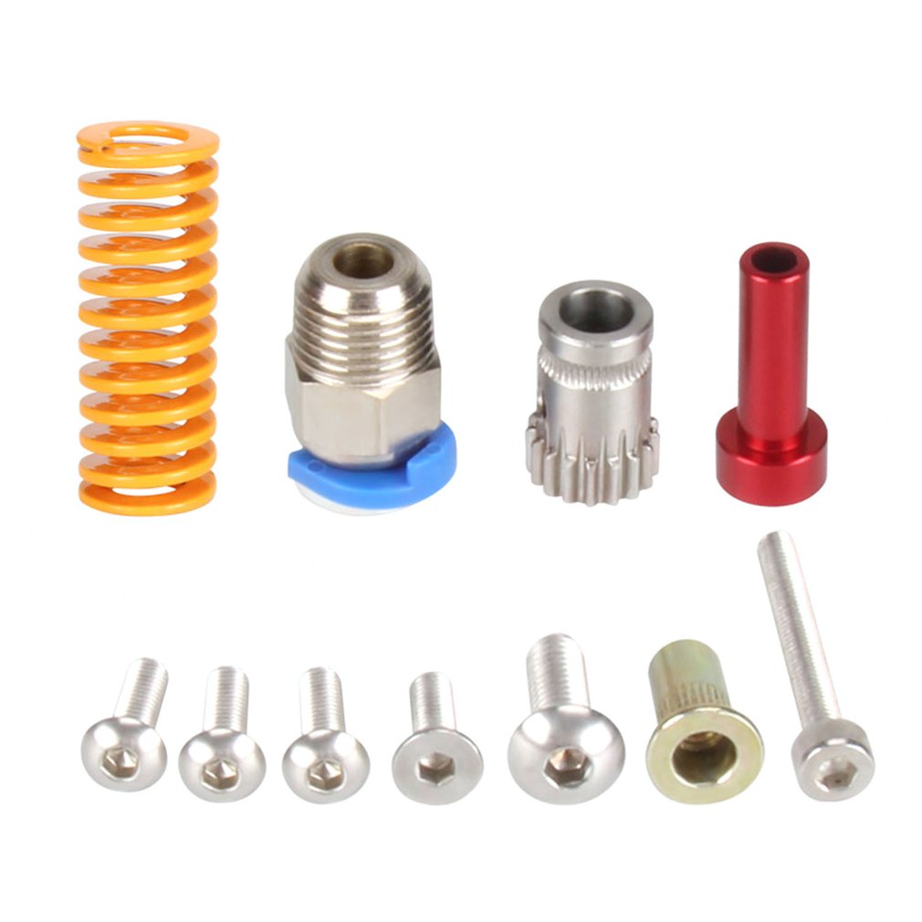 Aluminum Upgrade Dual Gear Mk8 Extruder for Extruder Ender 3 CR10 CR-10S PRO RepRap 1.75mm 3D Parts Drive Feed double pulley