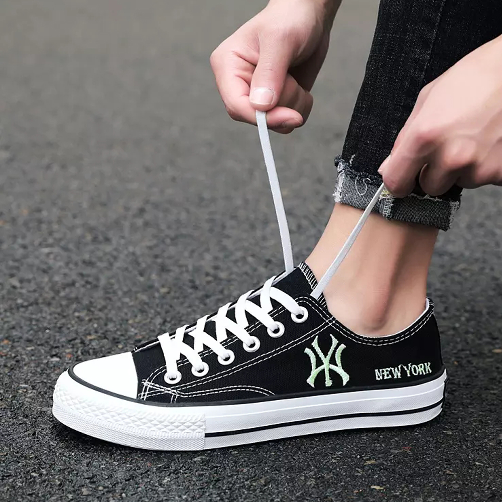 Klassieke Canvas Vulcaniseer Skateboarden Schoenen Flats Man Lace-Up Schoenen Lente Herfst Leisure Chaussure Stijl