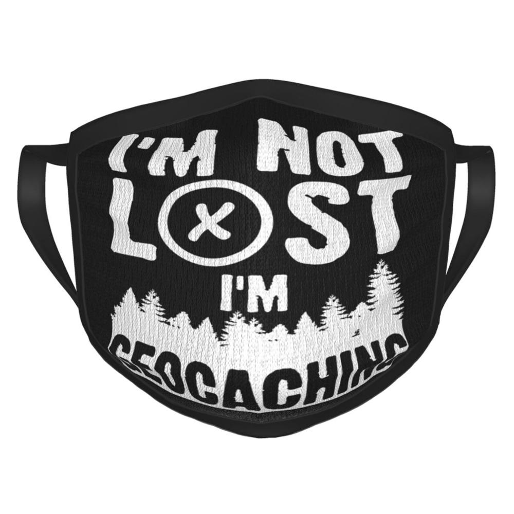 I'm Not Lost I'm Geocaching Cotton for germ protection for adults washable reusable: color-3 / Adult