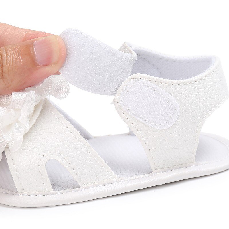 Moda bambino ragazza Sandali Del bambino Scarpe Neonato Del Cotone Del Fiore Sandali Dei Bambini di proprietà Pattini Della Neonata