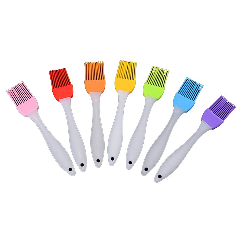 1Pc Colorful Silicone Oil Brush Baking Liquid Oil Pen Cake Butter Bread Pastry Brush BBQ Tools Safety Kitchen Basting Brush: 17x3.2cm random