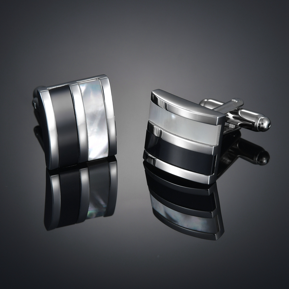 Pak Mannen Manchetknopen, Dames Franse Stijl Temperament Mouw Studs, Hoogwaardige Gentleman Accessoires: Titanium Plated