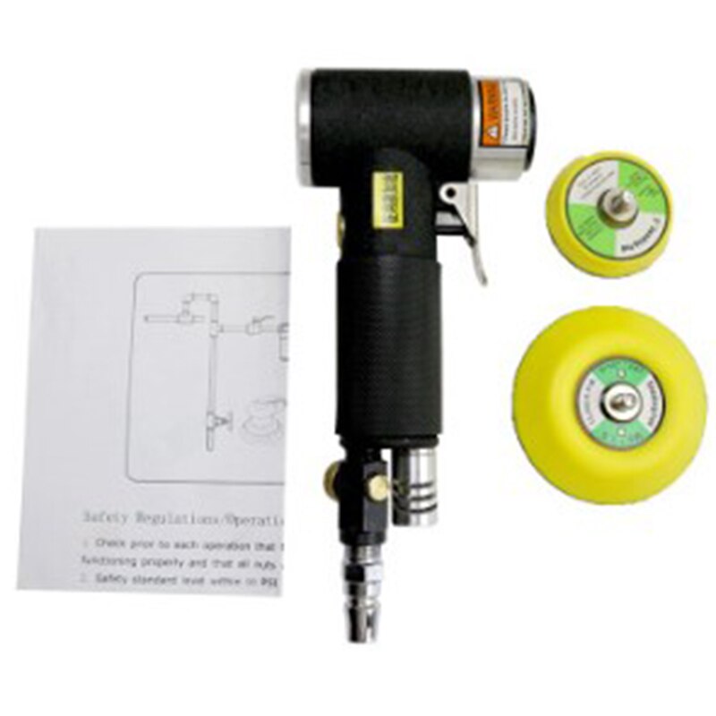 ATE PRO TOOLS 2-Inch 90° Air Angle Sander – Adjustable 4-Speed With Velcro Backing Pad 7 thumbnail image