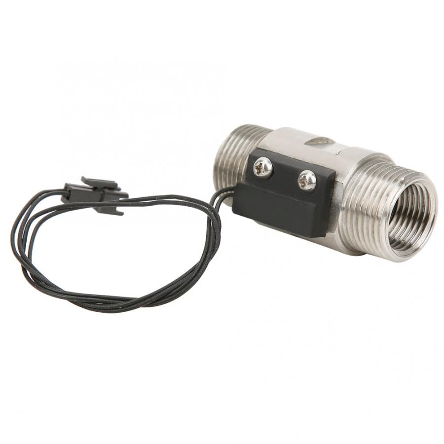 Interruptor de flujo de agua FS-04 G3/4, Tipo de pistón, acero inoxidable 304, rosca macho doble, Sensor de Flujo de Agua