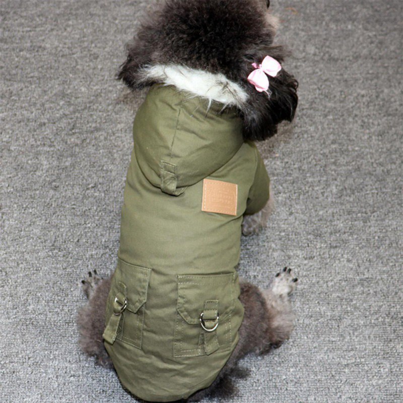 Pet Kostuum Voor Honden Waterdicht Hooded Hond Jas Winter Dikke Honden Jas Huisdier Chihuahua Franse Bulldog Kleding Voor Wandelen