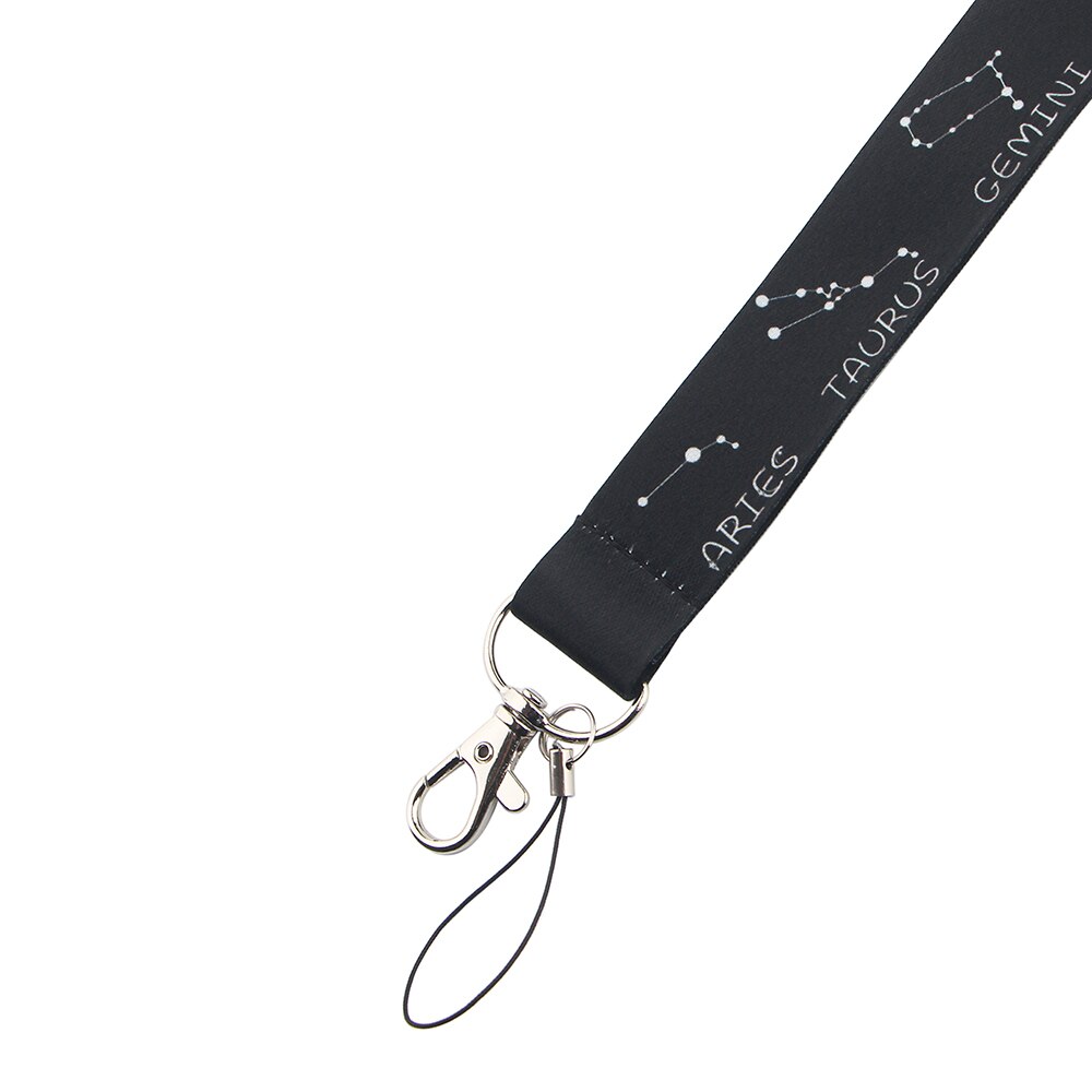 LX463 Constellation Lanyard Voor Sleutels Mobiele Telefoon Hang Touw Keycord Usb Id-kaart Badge Holder Sleutelhanger Diy Lanyards