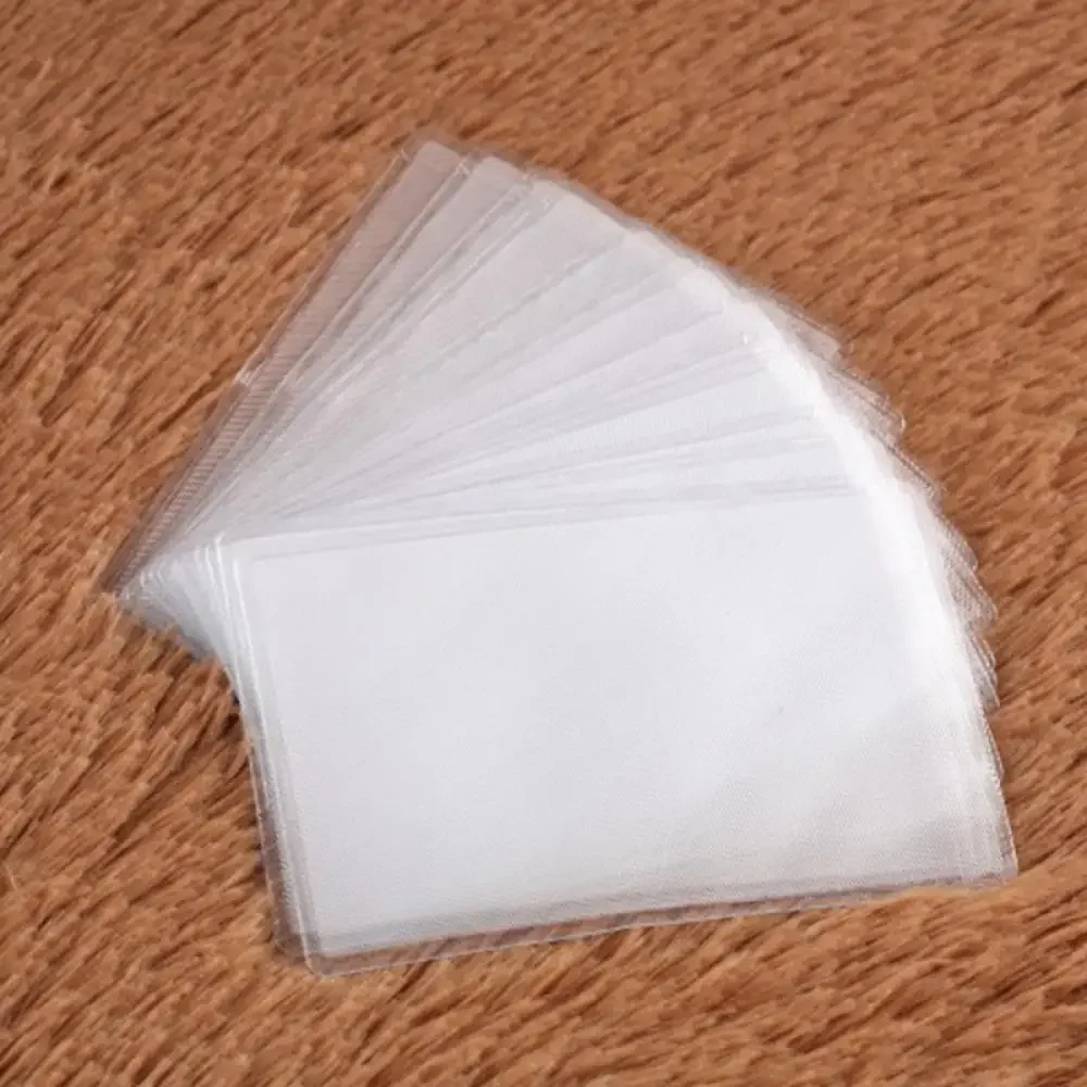 10pcs Clear Protect ID Card Business Card Cover PVC Transparent Credit Card Holder: Default Title