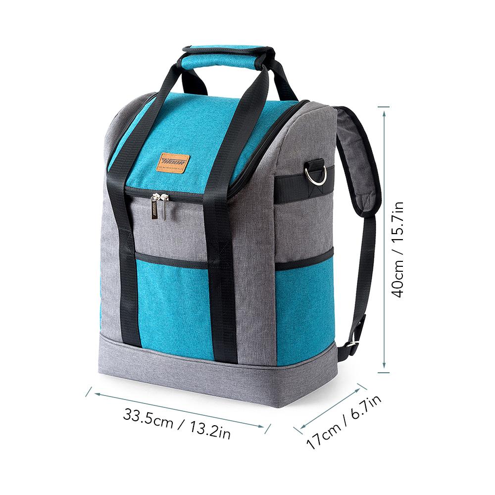 Grote geïsoleerde koelmand lunchtas voor kantoor camping picknick reizen - zijsteun Grote geïsoleerde koelmand lunchtas voor kantoor camping picknick reizen - zijsteun