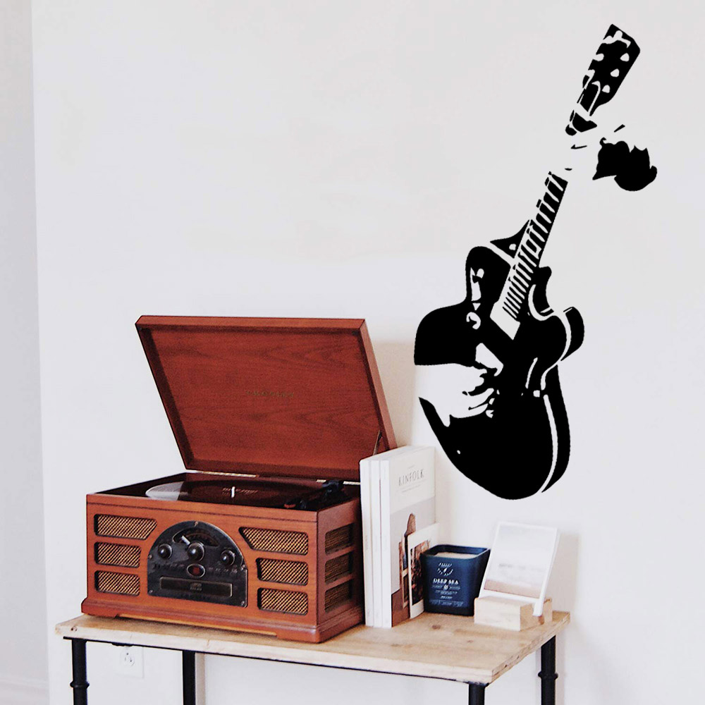 Decoratieve muziek muursticker voor kinderkamer decoratie bar thuis slaapkamer decor muurtattoo behang stickers stickers