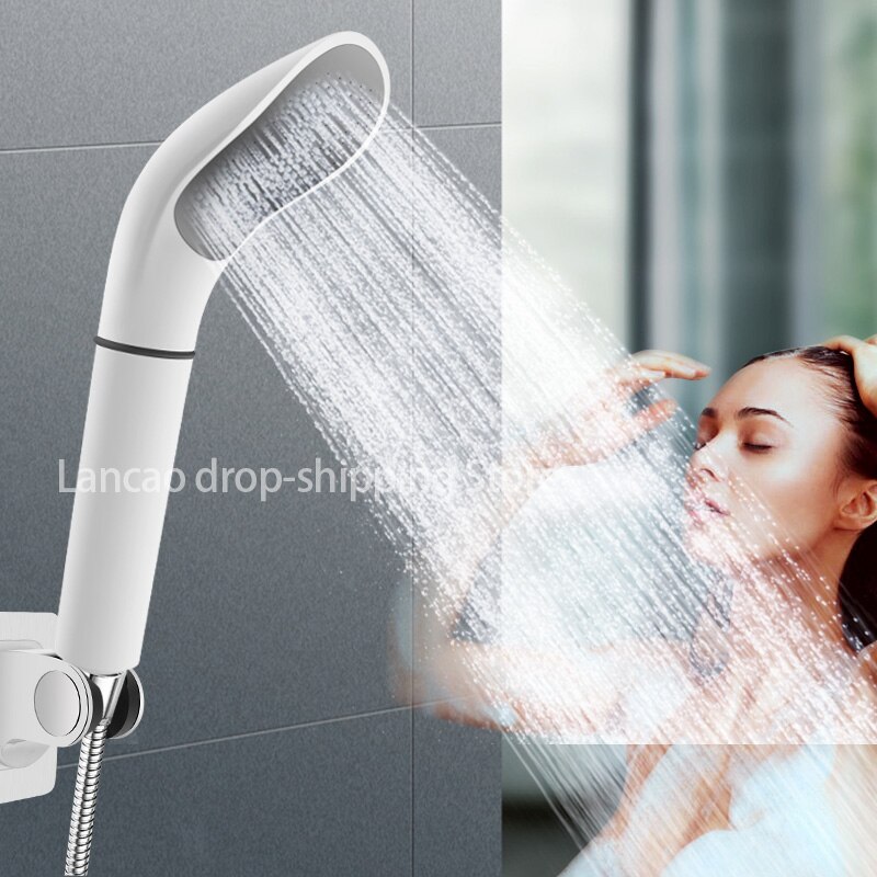 Zwart Wit Kleur Druk Regendouche Douchekop Water Saving Met Filter Spray Nozzle Hoge Druk Waterbesparende