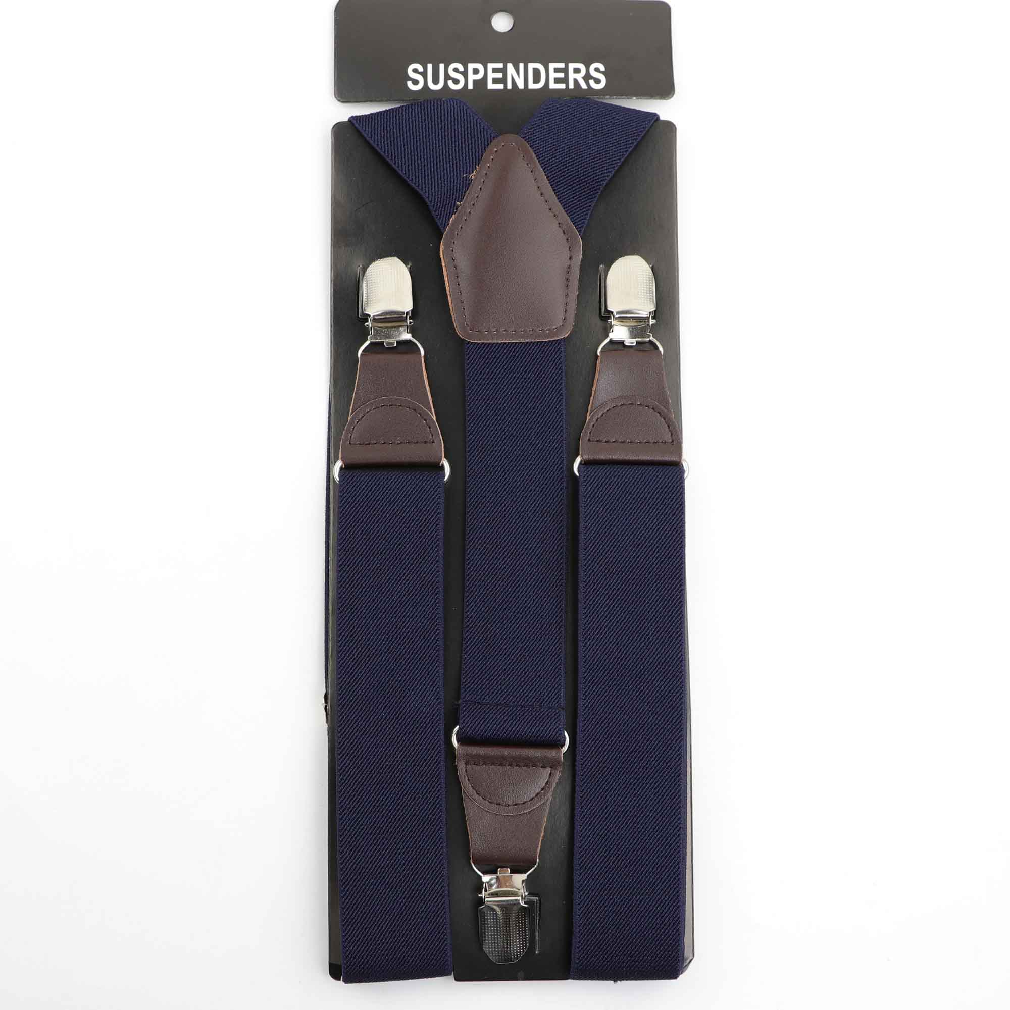 thumbnail image 2 of TECHTONGDA Beige Button Hole Elastic Suspenders For Men - 35mm Wide Stretchable 2 of 6