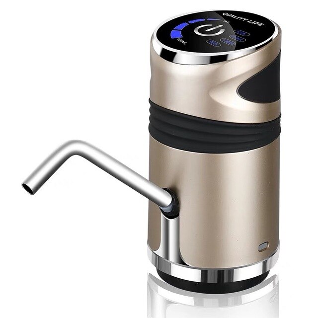 Usb opladning automatisk vanddispenser vandhane bærbar intelligent berøringsvand vandhanen vand drikke maskine vand pumpe enhed: Guld