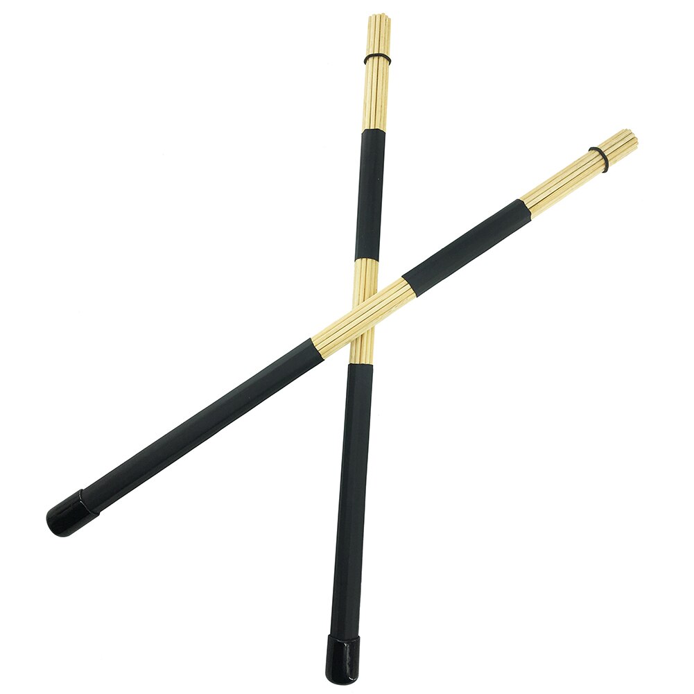 Drum Sticks Wooden Drumsticks Set 1 Pair Drum Wire Brushes Drum Sets Brush and 1 Pair Rods Drum Brushes 6 Pcs/Lots