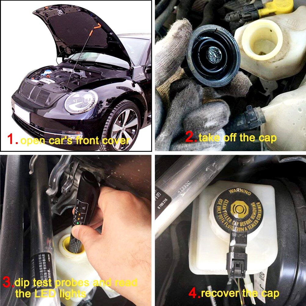 Vehicle Meter Testing Tool Universal Brake Fluid Tester Car Brake Liquid Digital Tester Accurate Oil Check Pen