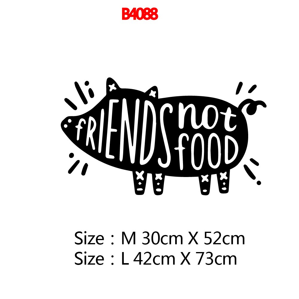 Fast Food Wall Stickers For Hamburger Store Vinyl Wallpaper Decal Kitchen Room Art Stickers Wall Decor Decals: Style8 / Size M