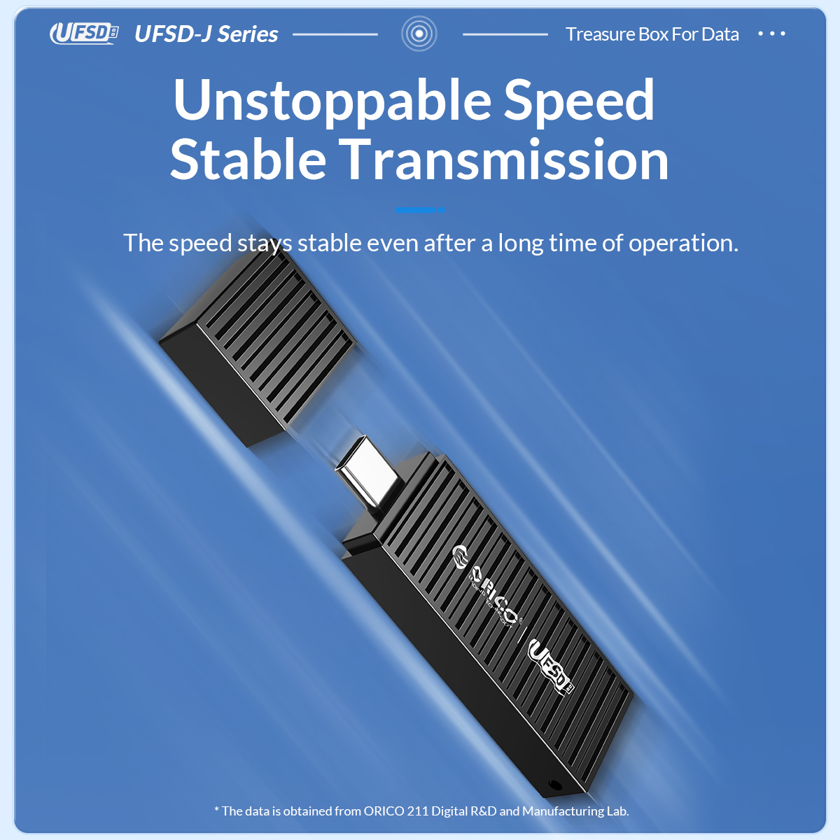 Orico ufsd usb-flashdrives 64gb metaal 256gb 512gb met type-c- en usb-interface 128gb