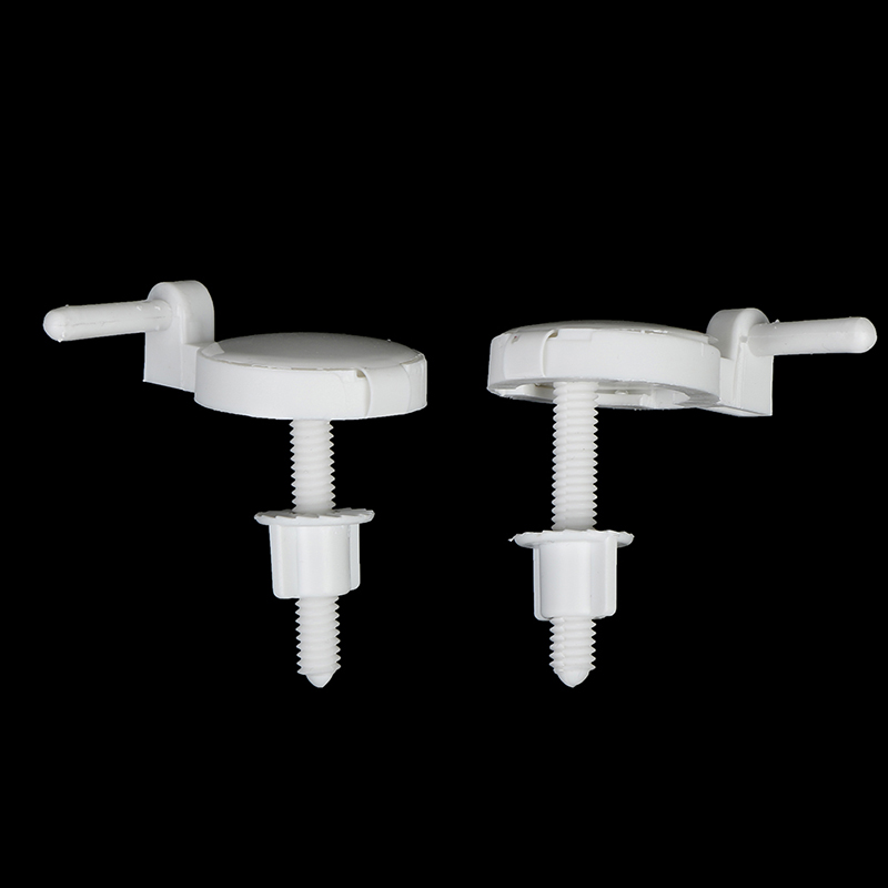 2Pcs/lot White Plastic Toilet Seat Screws Fixings Fit Toilet Seats Hinges Repair Tools