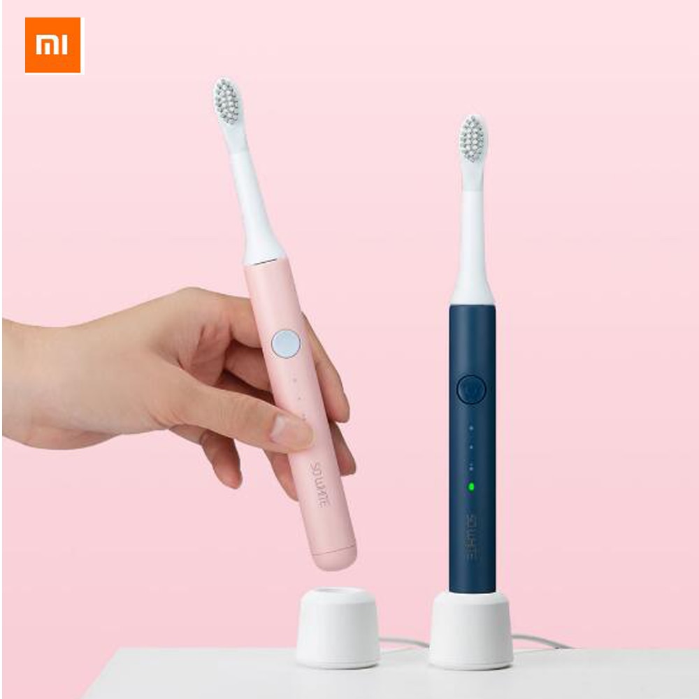 Xiaomi-cepillo de dientes eléctrico sónico SO WHITE, 2 colores, limpieza profunda de dientes, cerdas DuPont pequeñas y portátiles, carga inductiva