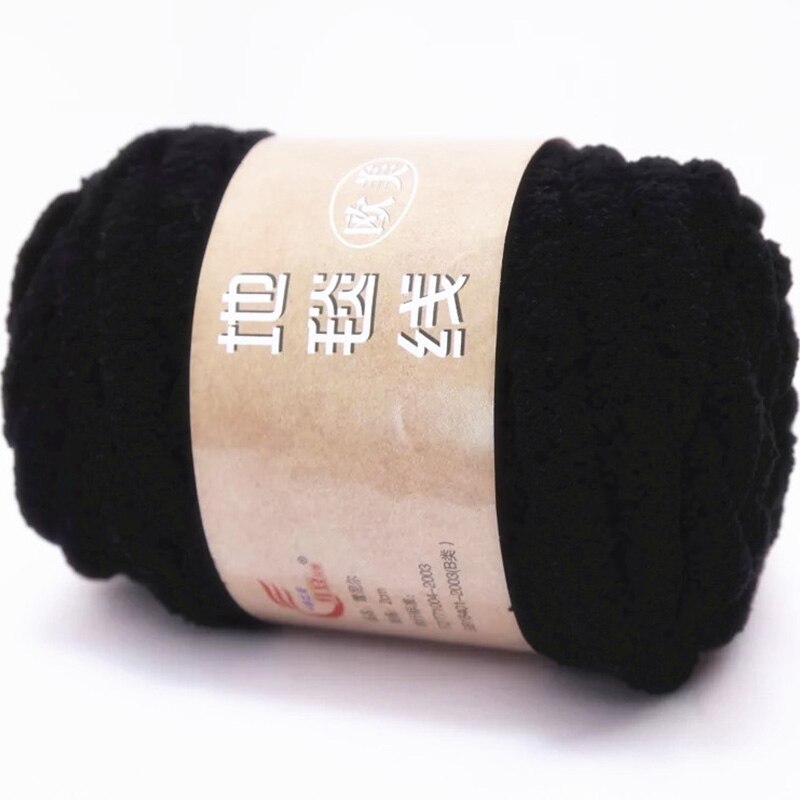 Lana ciniglia in velluto di peluche spesso super morbido e volumoso, maglia calda, filato tutto'uncinetto, coperta fai da te, sciarpa, 250 g * 2 pezzi = 500 g: Di colore verde scuro