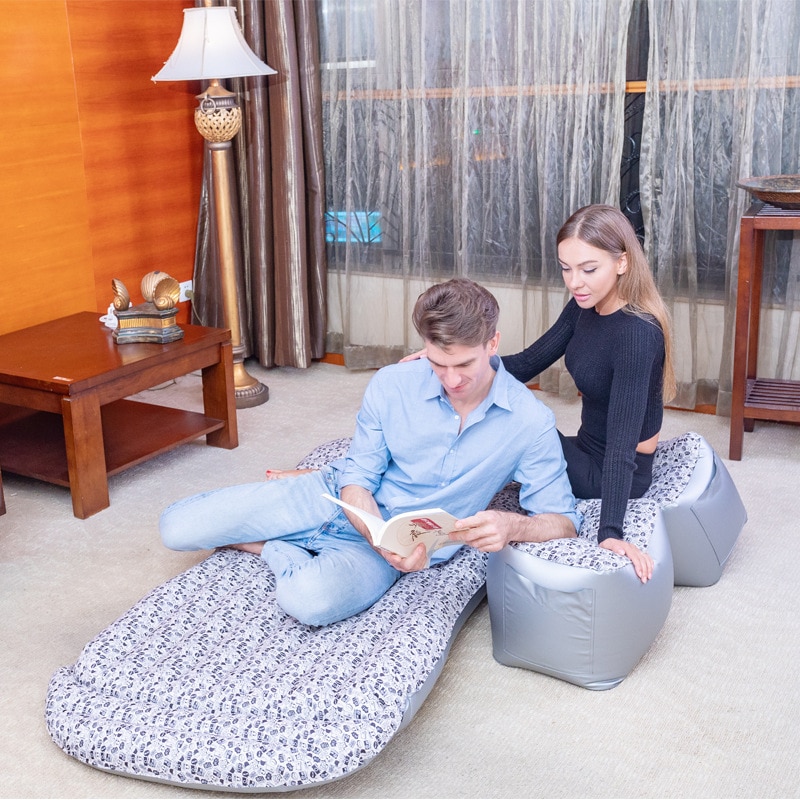 Auto Opblaasbare Bed Outdoor Camping Mat Kussen Auto Reizen Bed Lucht Opblaasbare Travel Matras Bed Auto Accessoires Voor Achterbank