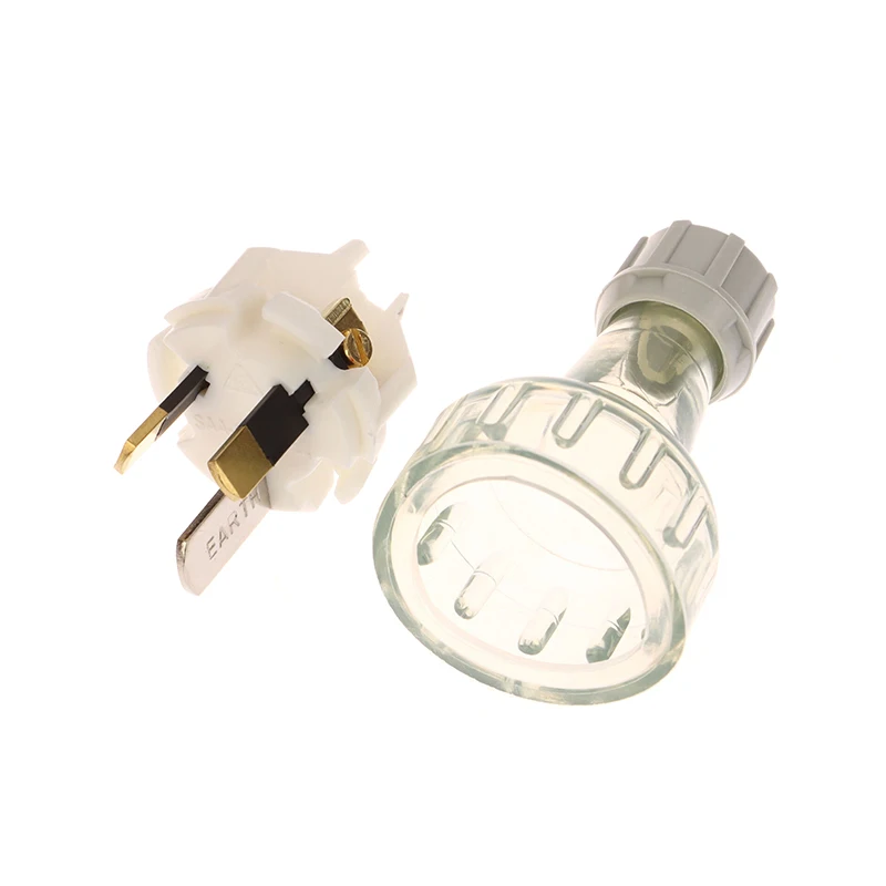 1Pc SAA Rewirable Plug Socket Australian Male Plug Female Socket 3 Prong Electrical Socket Grounded Rewire Socket DIY Assembled