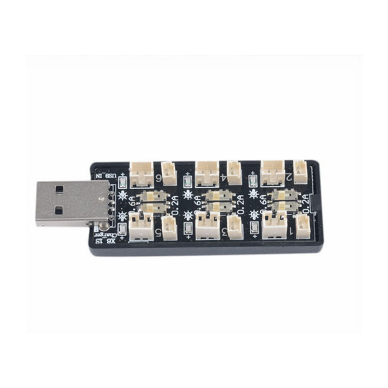 1S Lipo/Lihv Batterij Usb Lader 3.7V/3.8V 4.2V/4.35V 6 Kanaals tiny Whoop Blade Inductrix Micro Jst 1.25 JST-PH 2.0 Mcx Mcpx