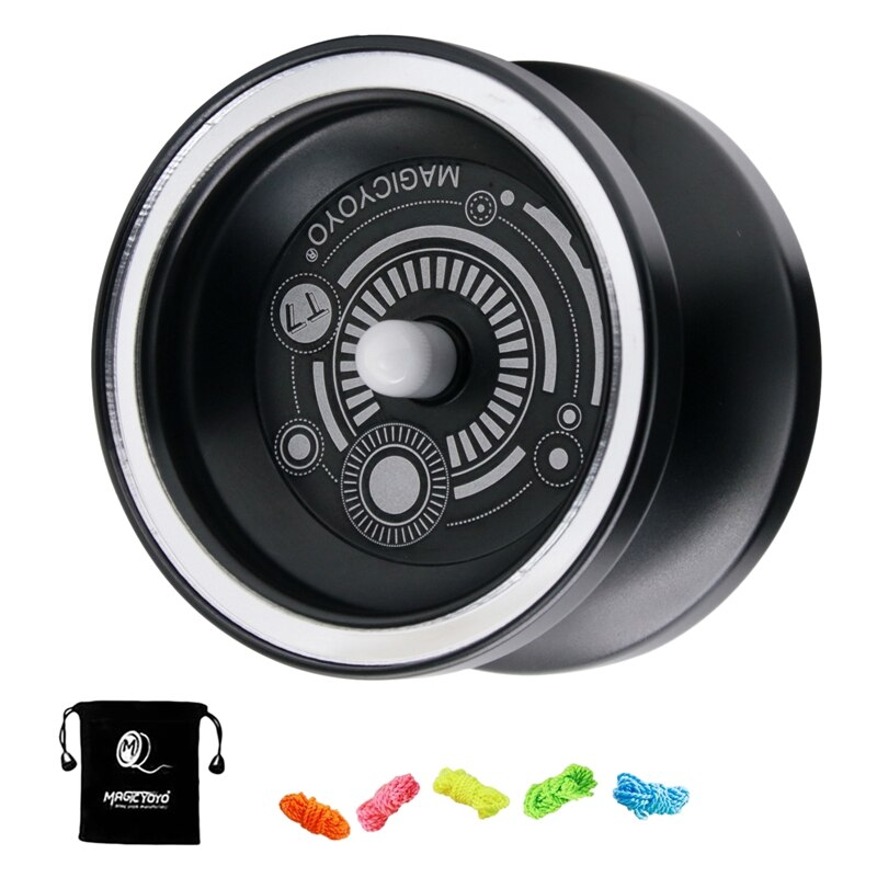 MAGICYOYO T7 Beginner Yoyo for Kids,Responsive Yoyo Easy to Return and Practise String Tricks,5 Yoyo Strings,Yo-Yo Holster,Glove: Default Title