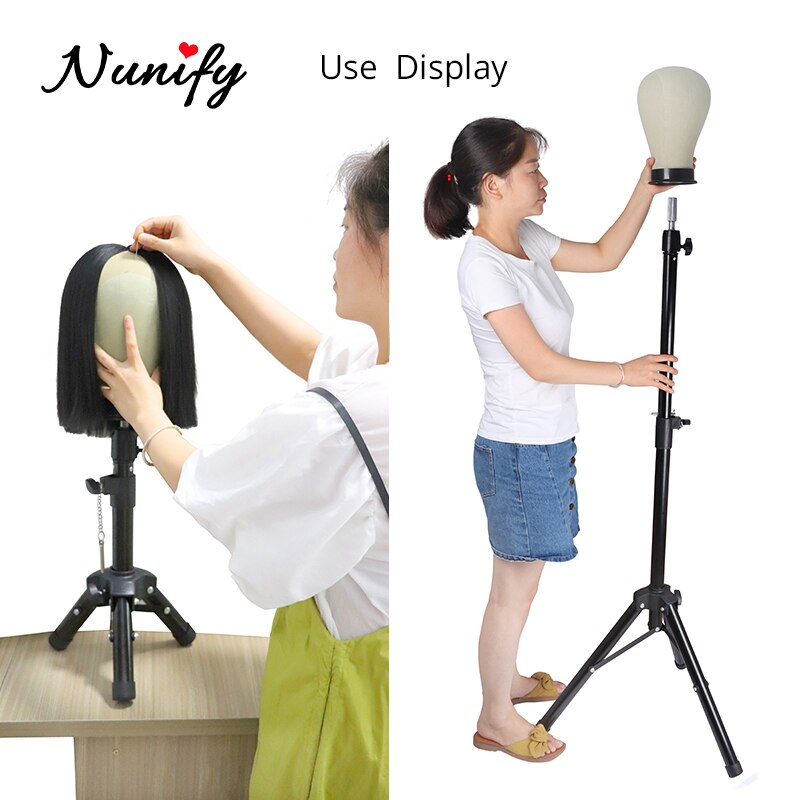 Nunify Stativ Metall Einstellbare Perücke Stand Kosmetik Friseur Ausbildung Mannequin Kopf Stehen Stativ Styropor Kopf