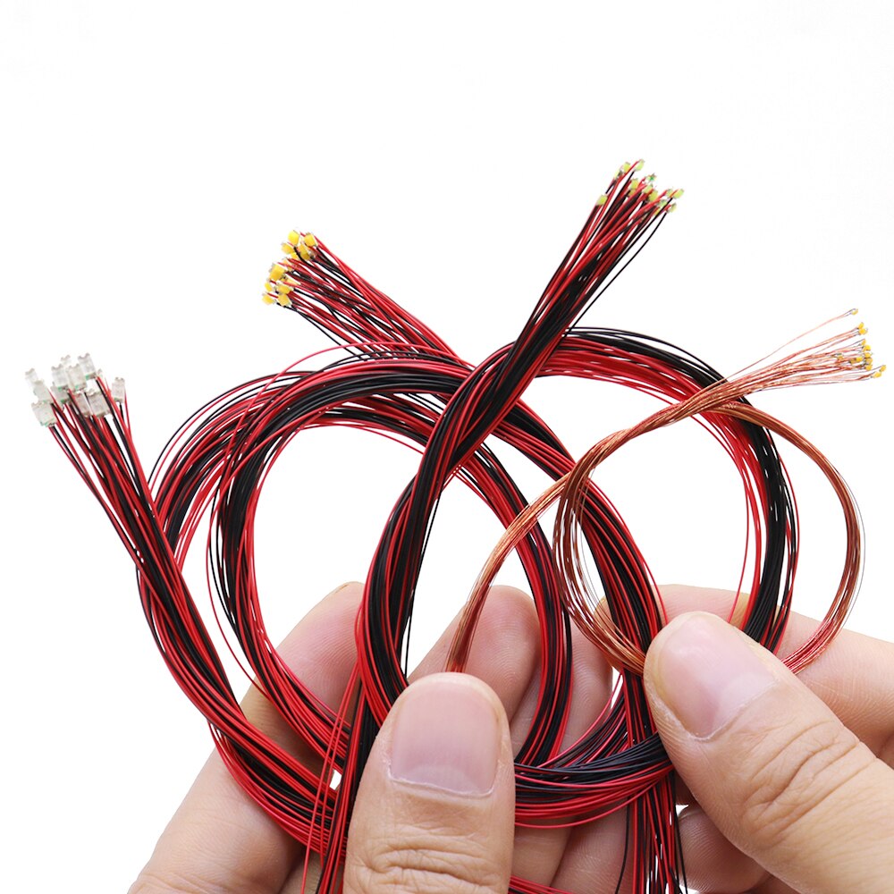 DIY Micro SMD Led Lamp Bedraad Led 0402 0603 0805 1206 Voorgesoldeerde Micro Litz Bedrade Chip 20 cm 3 V Spoorweg Model Scènes 5 stks/partij