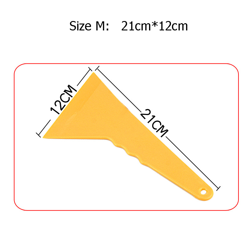 Spatola per oscuramento vetri auto, raschietto per installazione pellicole oscuranti per auto, raschietto per rimozione ghiaccio, strumento di pulizia: Arancia