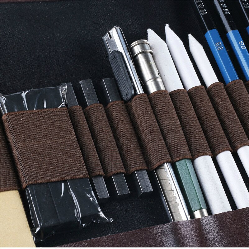32 pcs/set Sketch Pencil Set HB-PB32SS Sketching Drawing Kit Pencil Wrap For Painter School Students Art Supplies