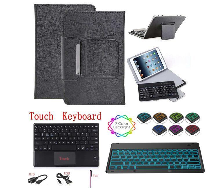 Touch Bluetooth Backlit Licht Keyboard Case Voor Samsung Galaxy Tab Een 8.4 Inch T307 Tablet Toetsenbord Cover + Pen + Otg