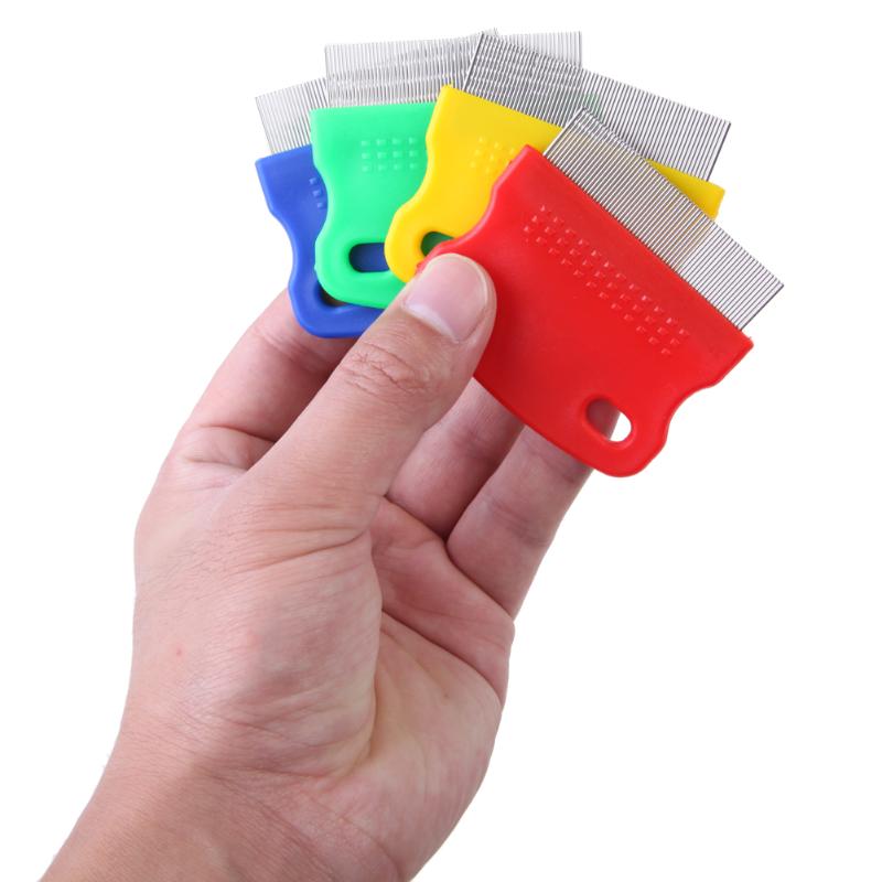 Pet Flea Comb Stainless Steel Pin Dog Hair Cat Kitten Puppy Pin Brush for Dog Cat Kitten Hair Trimmer Grooming Tool