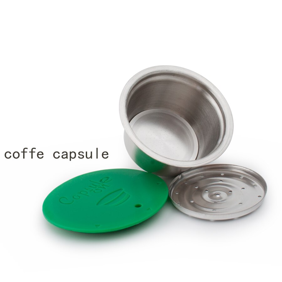 Capsulone/STAINLESS STEEL Metal capsule Compatible with dolce gusto lumio coffee Machine Refillable Reusable capsule pod tamper