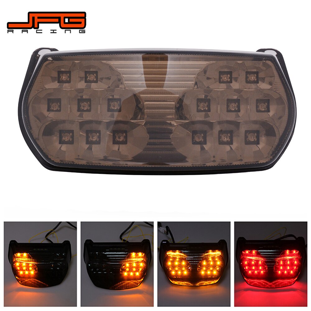 Motorcycle Integrated Led Rear Tail Light Turn Signal Brake Light For Kawasaki Gpz1100 95 97 5300