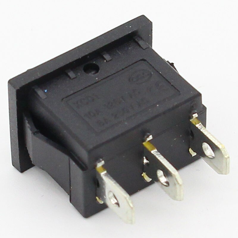 3 position rocker switch 3 pins on off on snap switch 5pcs
