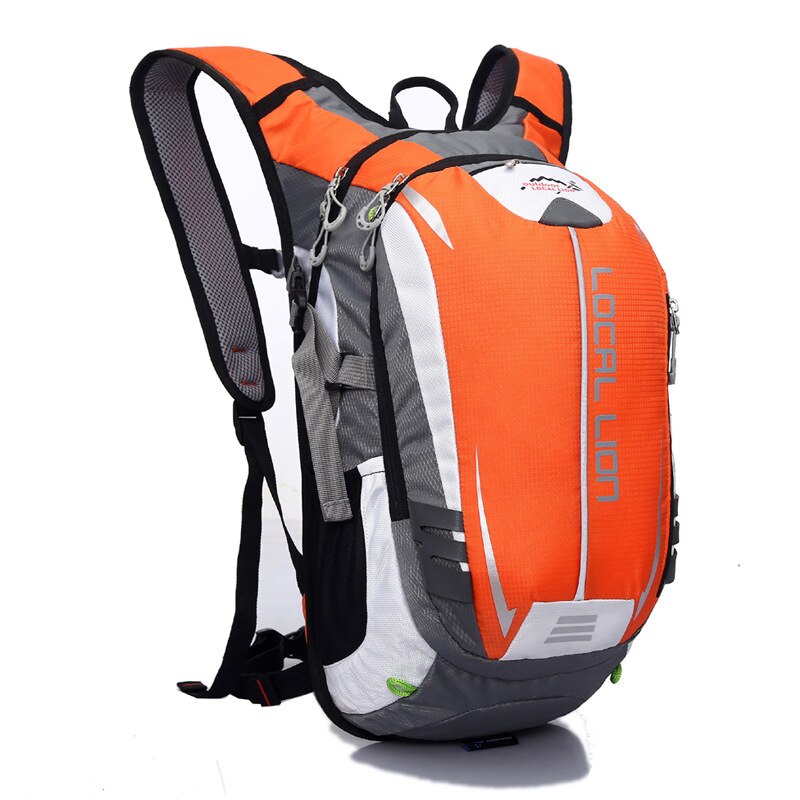 Locallion 18L Mountainbike Rugzak Mannelijke Zwart Wit Patchwork Reflecterende Fietsen Rugzakken Voor Tienermeisjes Rugzak XA27WD: orange