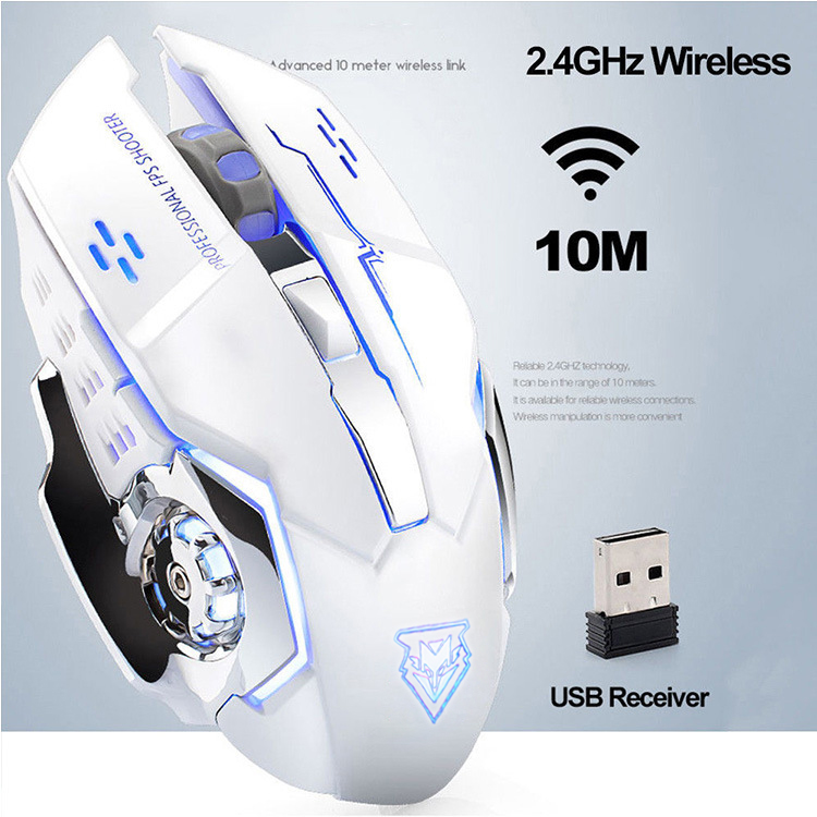 Wireless Mouse Charging Gaming Mouse Mute Backlit Mouse Mechanical Ergonomic Optical Computer Accessories for Pc Laptop