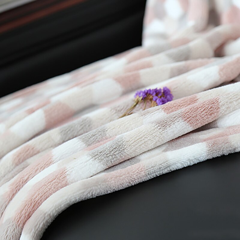 Deken Fleece Deken Sofa/Bed/Vliegtuig Reizen Plaids Beddengoed Set