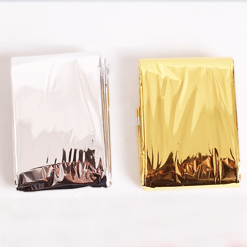 First Aid Rescue Blanket 160*210cm Outdoor Waterproof Emergency Blanket Lifesaving Thermal Insulation Gold Silver Double Color
