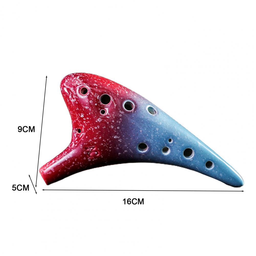 Alto C Ocarina 12 Hole Musical Collection Ceramic Grandado