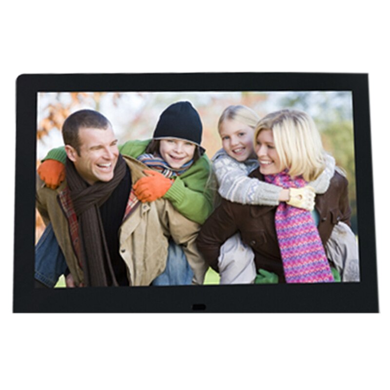 10 Inch Lcd Breedbeeld Digitale Fotolijst Elektronische Foto Video Speler Movie Album Display Fotolijst: Black / US Plug