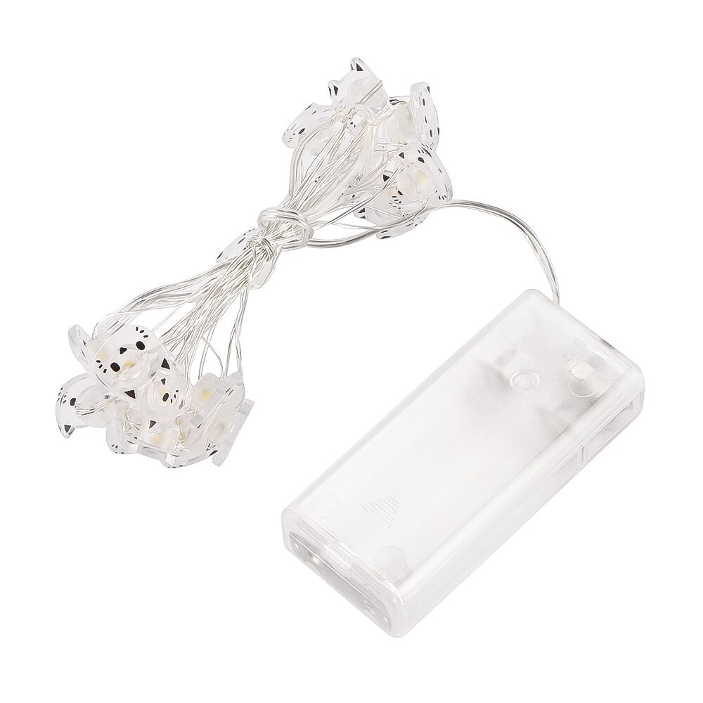 Cat Shape 20 LED Fairy Lights Glow Party Supplies Battery Operated LED String Lamp Xmas Party Wedding Christmas Decoration
