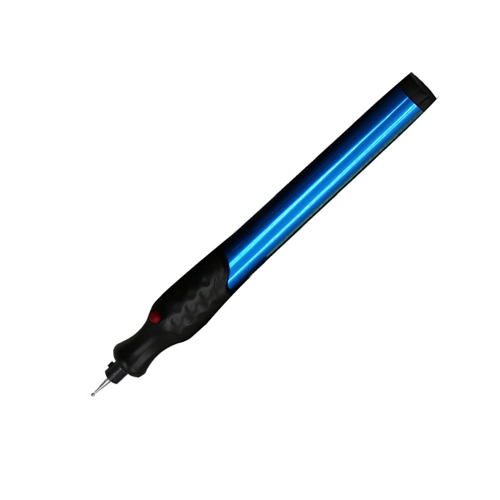 Electric Engraving Pen DIY Craft Scripture with Grinding Head for Metal Wood Glass Plastic Carving Pen Without Battery: Blue